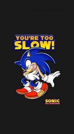 hoesje You're Too Slow - Sonic