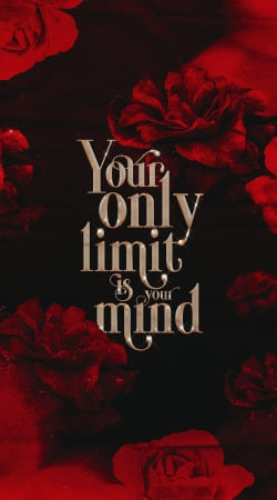 hoesje Your Limit (Red Version)