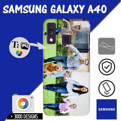 Softcase Samsung Galaxy A40 met foto's baby