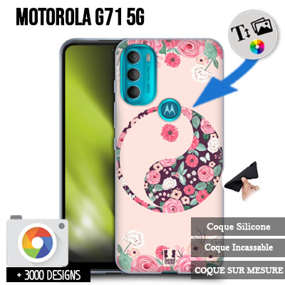 Softcase Motorola Moto G71 5G met foto's baby