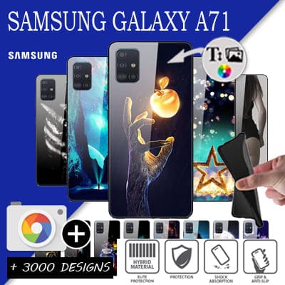 Softcase Samsung Galaxy A71 met foto's baby