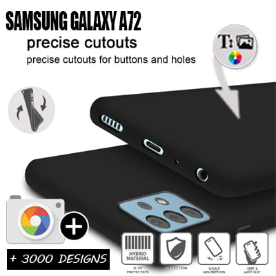 Softcase Samsung Galaxy A72 met foto's baby