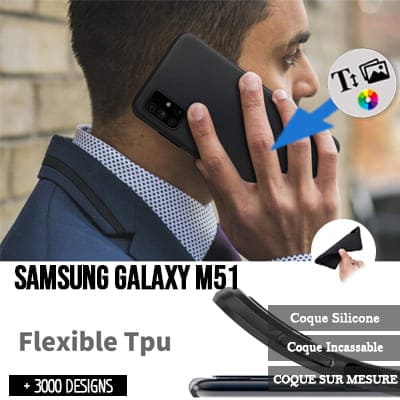 Softcase Samsung Galaxy M51 met foto's baby