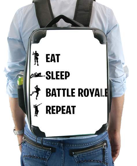  Eat Sleep Battle Royale Repeat voor Rugzak