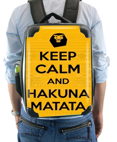  Keep Calm And Hakuna Matata voor Rugzak