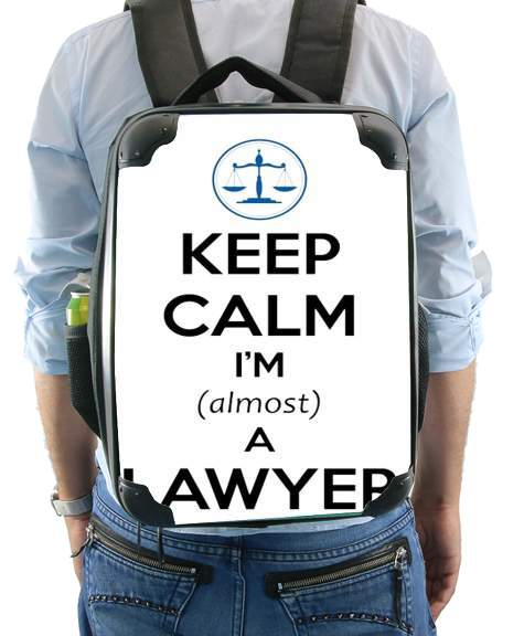  Keep calm i am almost a lawyer voor Rugzak