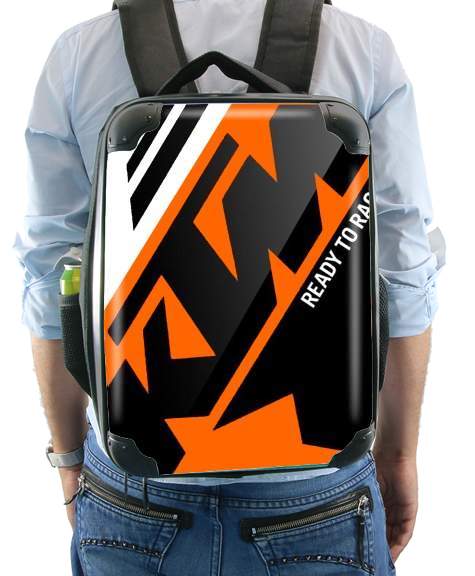  KTM Racing Orange And Black voor Rugzak