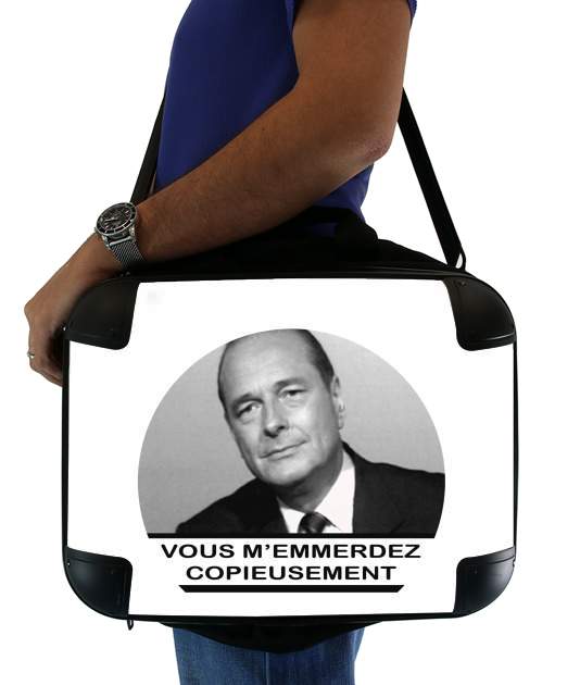  Chirac Vous memmerdez copieusement voor Laptoptas