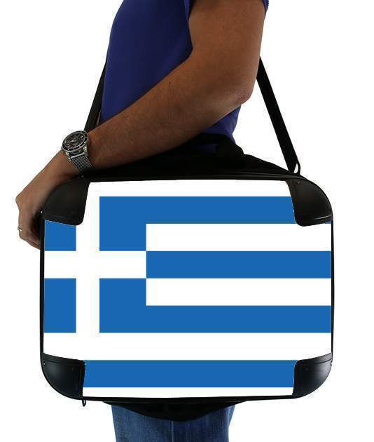  Greece flag voor Laptoptas