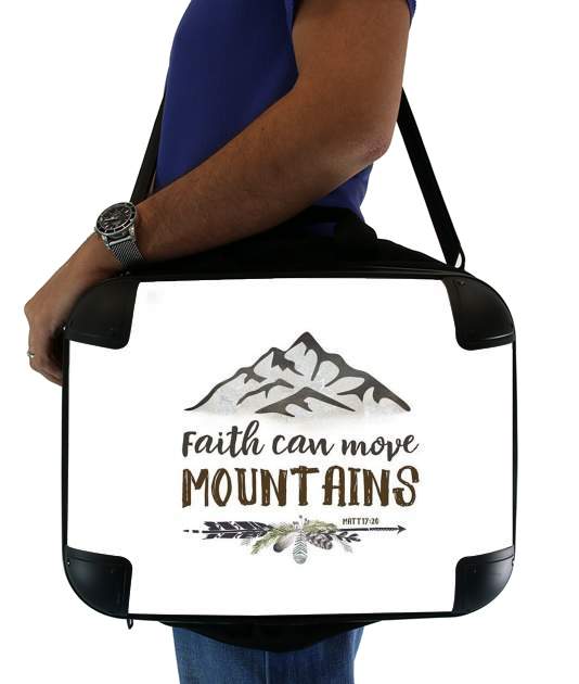  Faith can move montains Matt 17v20 Bible Blessed Art voor Laptoptas