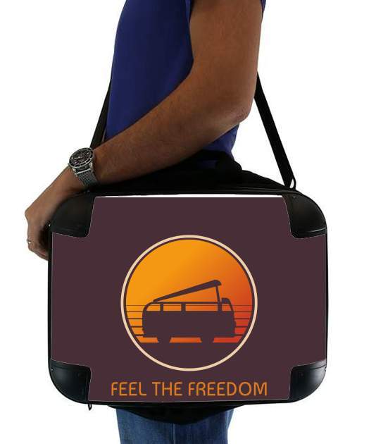  Feel The freedom on the road voor Laptoptas