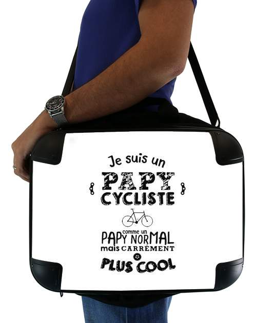  Papy cycliste voor Laptoptas