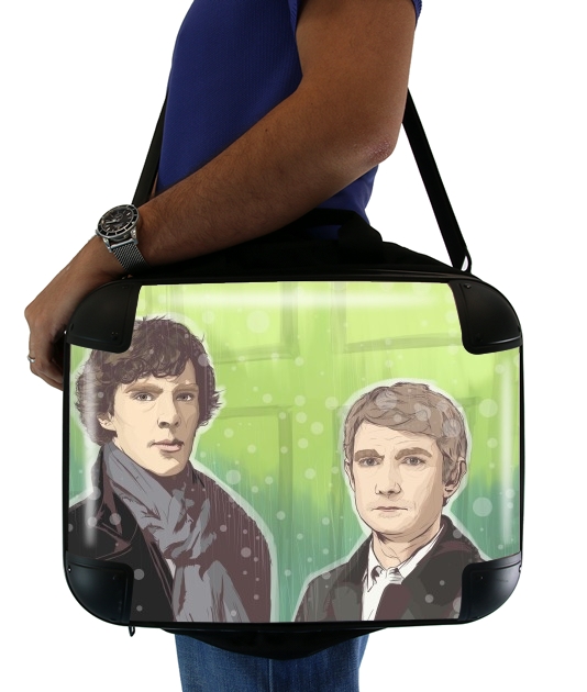  Sherlock and Watson voor Laptoptas