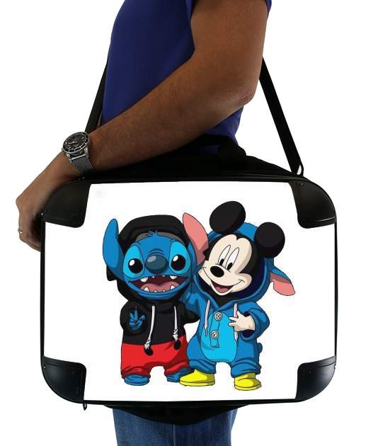  Stitch x The mouse voor Laptoptas