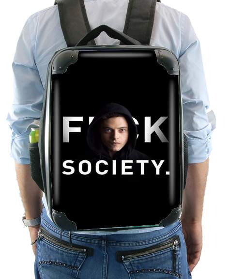  Mr Robot Fuck Society voor Rugzak