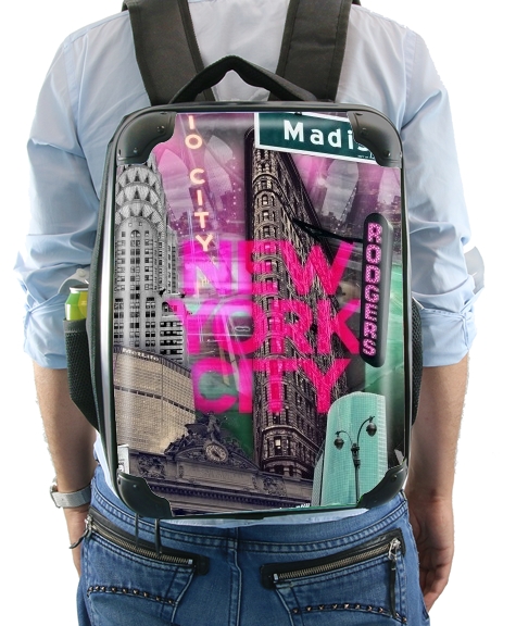  New York City II [pink] voor Rugzak
