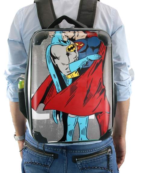  Superman And Batman Kissing For Equality voor Rugzak