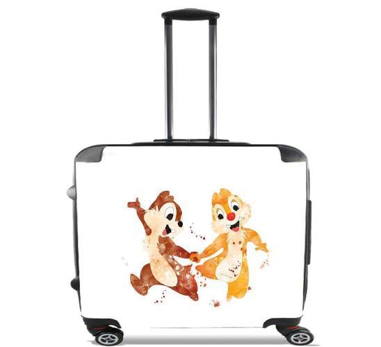  Chip And Dale Watercolor voor Pilotenkoffer