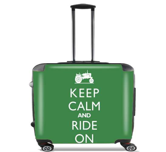  Keep Calm And ride on Tractor voor Pilotenkoffer