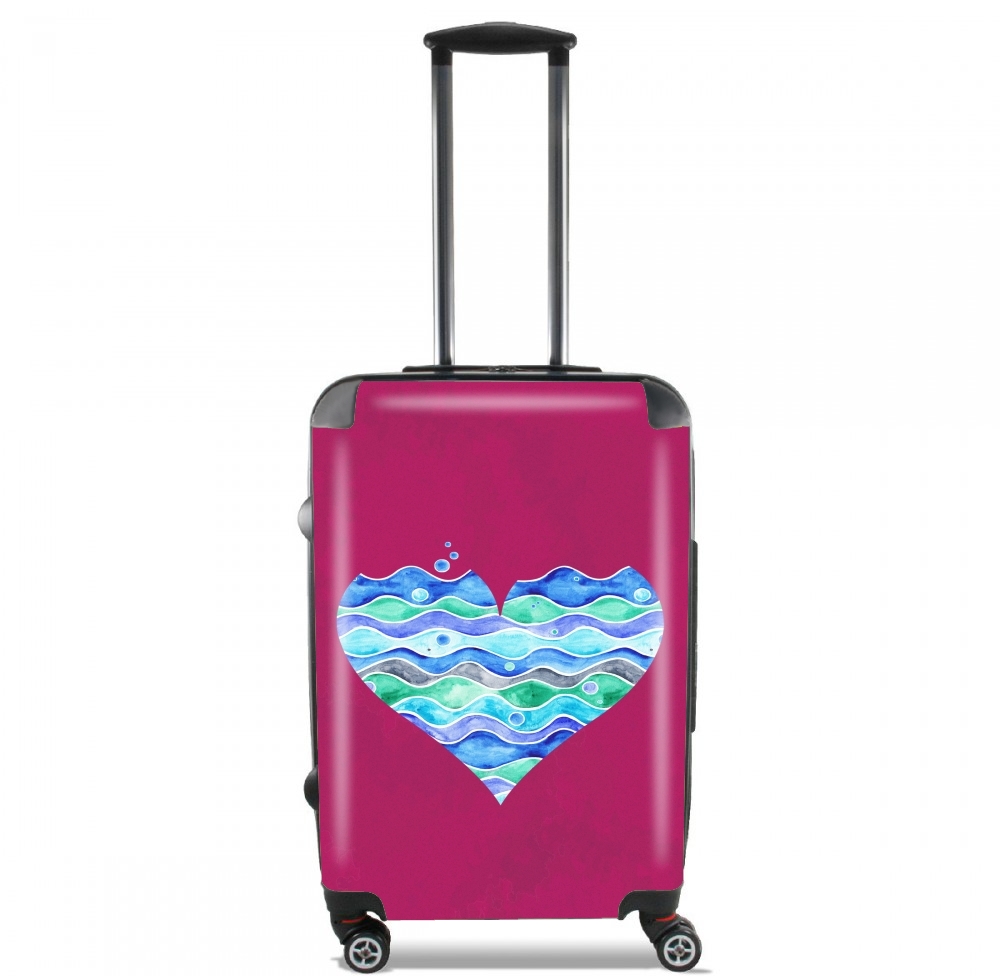  A sea of Love (purple) voor Handbagage koffers