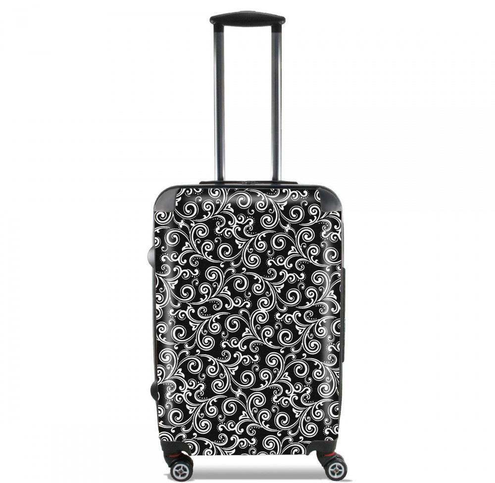  black and white swirls voor Handbagage koffers