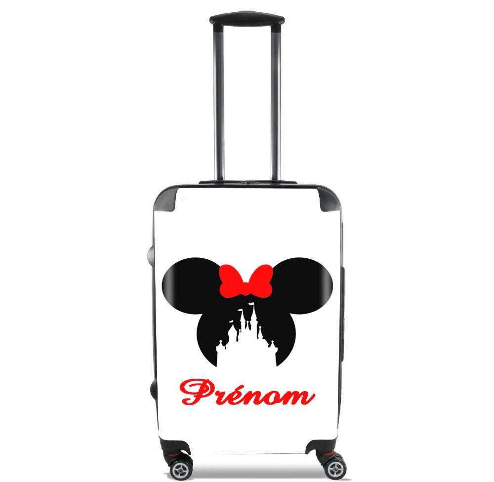  castle Minnie Face with custom name voor Handbagage koffers