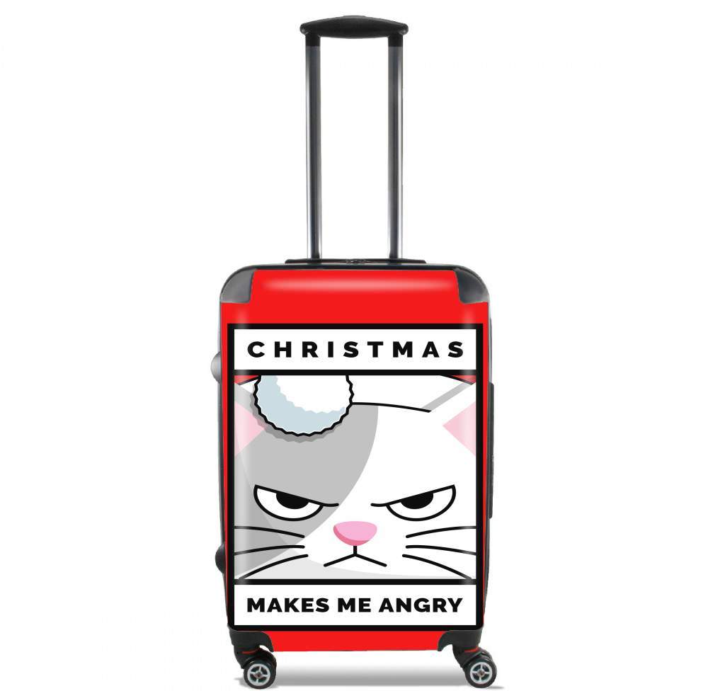  Christmas makes me Angry cat voor Handbagage koffers