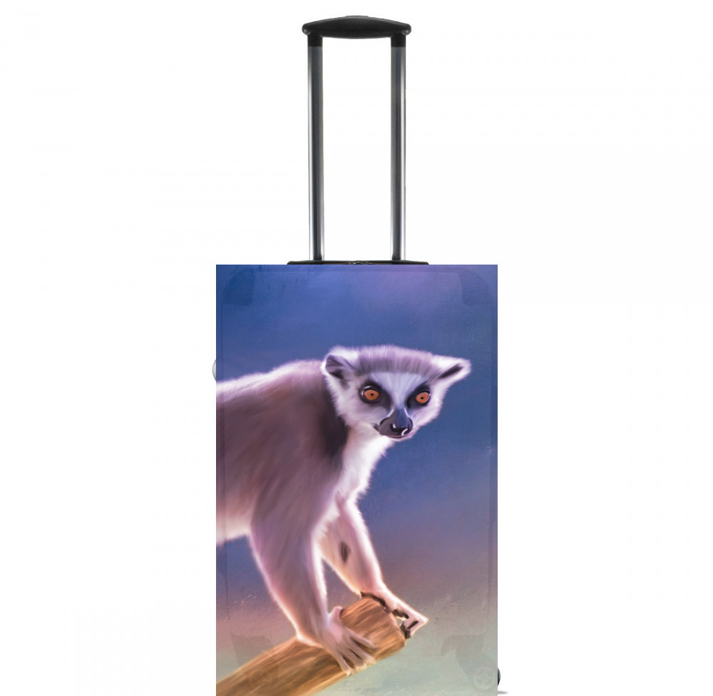  Cute painted Ring-tailed lemur voor Handbagage koffers