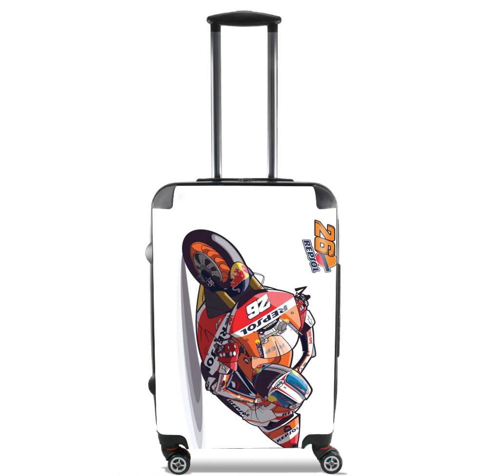 Dani Pedrosa Moto GP Cartoon Art voor Handbagage koffers