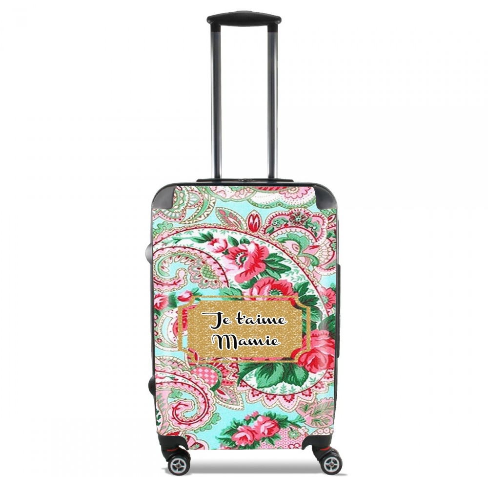  Floral Old Tissue - Je t'aime Mamie voor Handbagage koffers