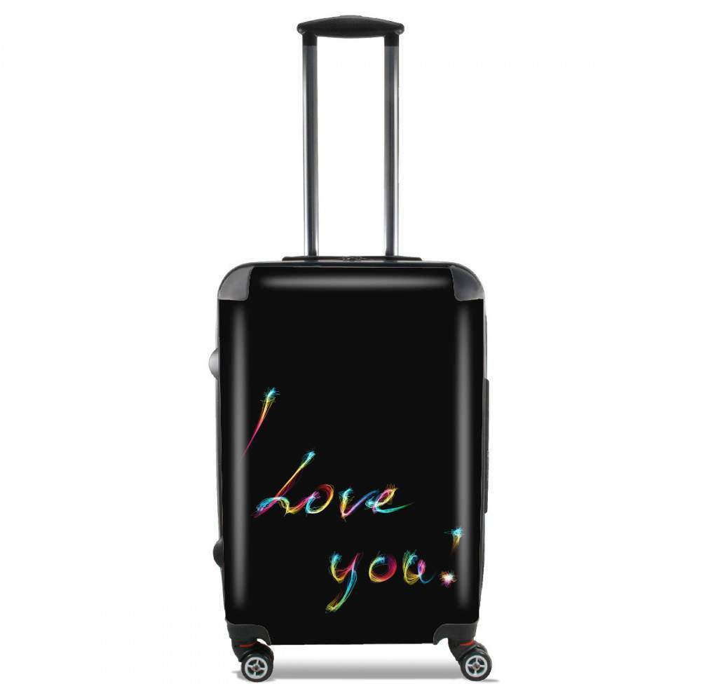  I love you - Rainbow Text voor Handbagage koffers