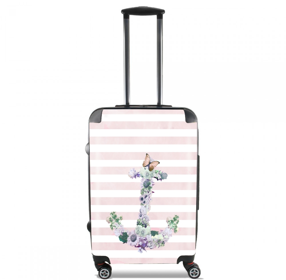  Floral Anchor in Pink voor Handbagage koffers