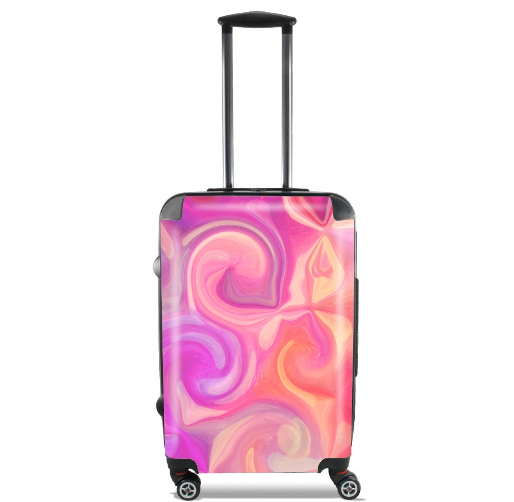  pink and orange swirls voor Handbagage koffers