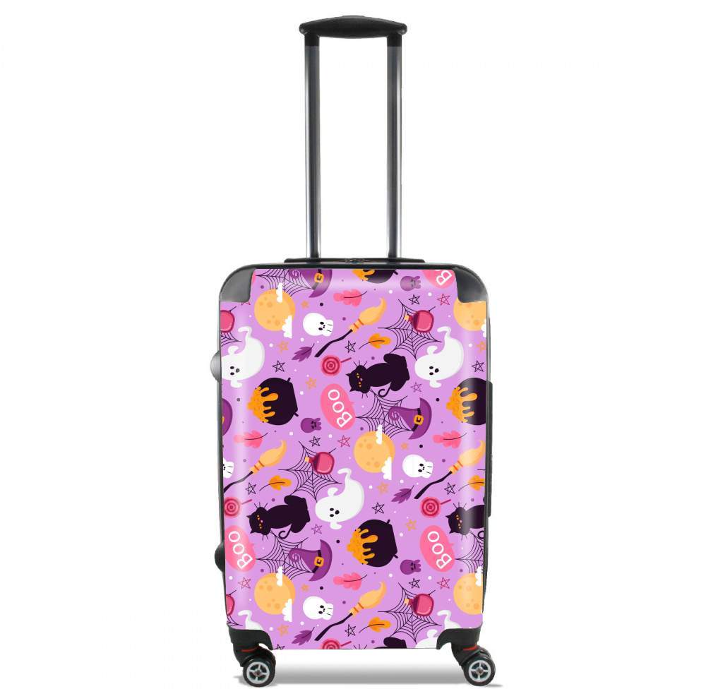  Pink Halloween Pattern voor Handbagage koffers